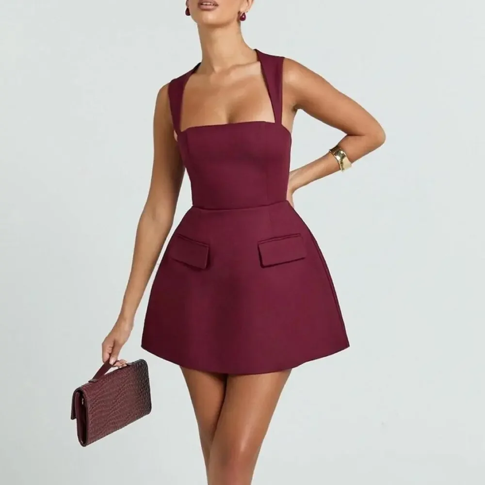 Showpo Garrett Mini Dress in Wine